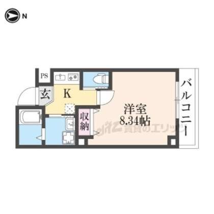 ウイングス千本丸太町の物件間取画像