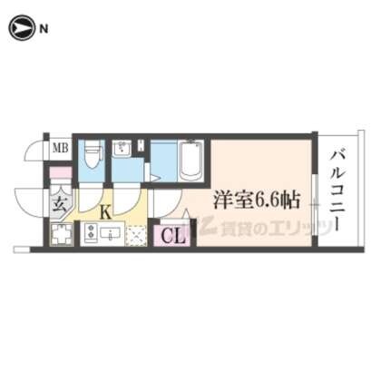 ファステート京都東福寺パラベルの物件間取画像