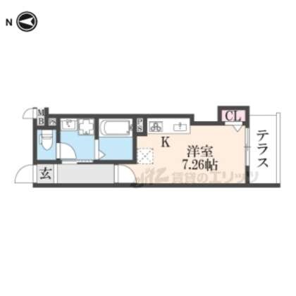 THE CITY 京都東寺の物件間取画像