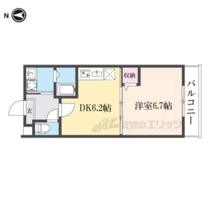 フォルトゥーナ東寺町の物件間取画像