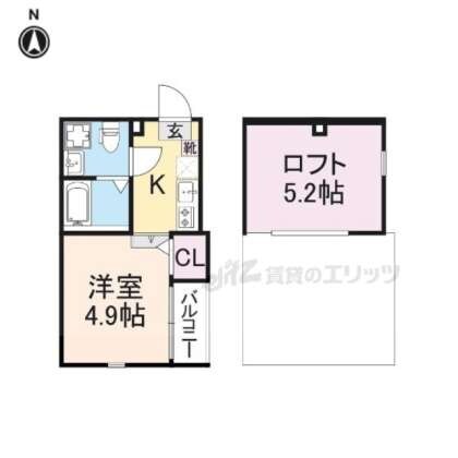 ハーモニーテラス豊後橋町Aの物件間取画像