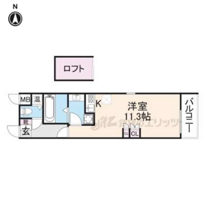 聚楽荘立花の物件間取画像