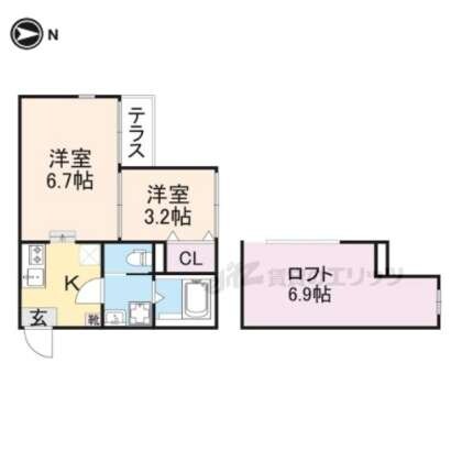 ＫｙｏＭａｉｓｏｎ伏見の物件間取画像