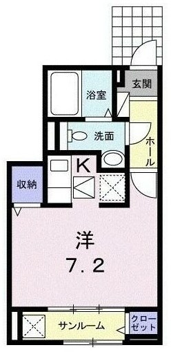 パーシモン　レジデンスの物件間取画像