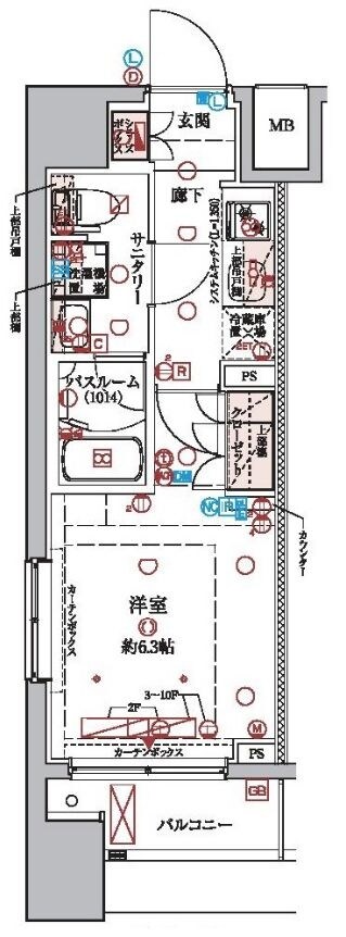 ラクラス横浜の物件間取画像