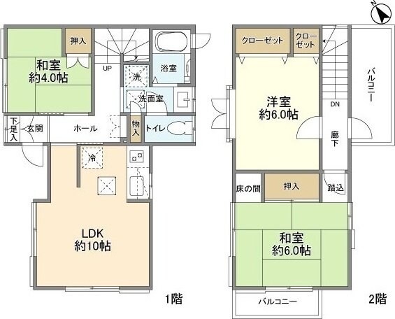 篠原西町貸家の物件間取画像