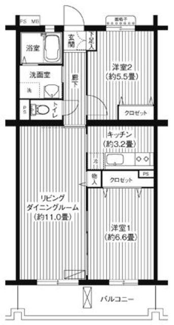 オーキッドレジデンス港北綱島イーストの物件間取画像