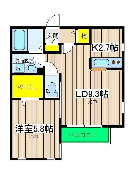 シーズ・クレイドルの物件間取画像