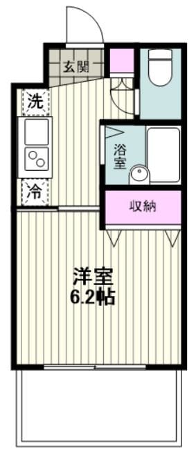 ツインバレー東神奈川の物件間取画像