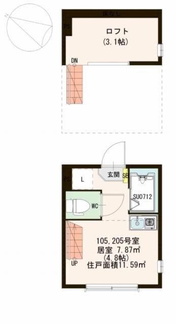 グランテラス東白楽の物件間取画像