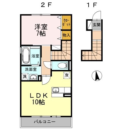 ソシア　Ａの物件間取画像