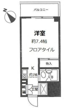 ドーミィー綱島の物件間取画像