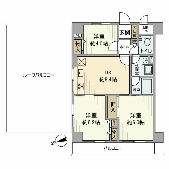 藤和大口コープIIの物件間取画像