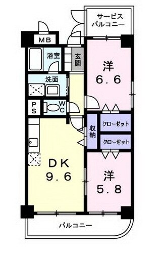 ウェスト・ベル壱番館の物件間取画像