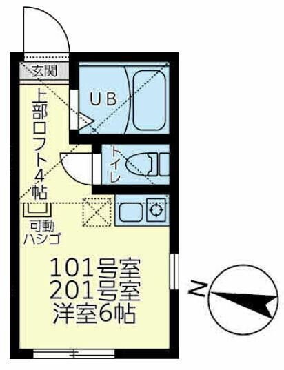 ユナイト白楽ミーシアの物件間取画像