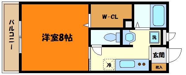 クレールワタナベの物件間取画像