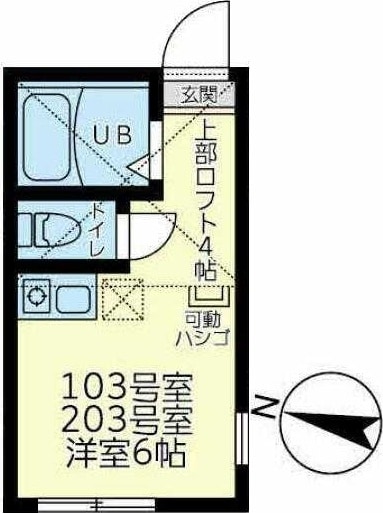 ユナイト白楽ミーシアの物件間取画像