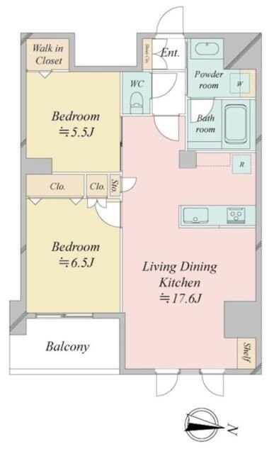 Ｎ－ｆｌａｔｓ板橋の物件間取画像