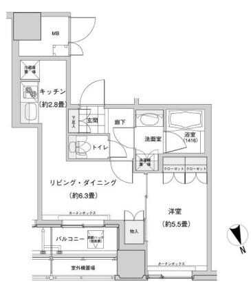 ウエストパークタワー池袋の物件間取画像