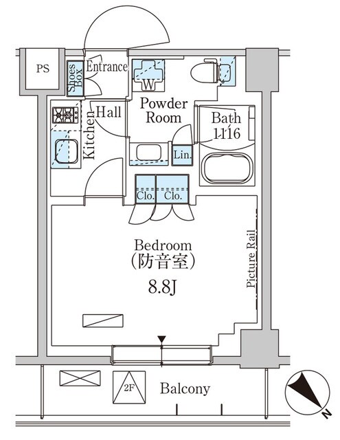 パークアクシス板橋ＭＵＳＥの物件間取画像