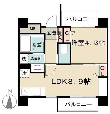 ブランシュール北町の物件間取画像