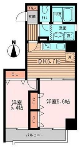 グランセルコーバの物件間取画像