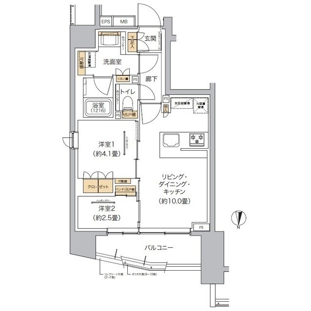 リビオメゾン東池袋の物件間取画像