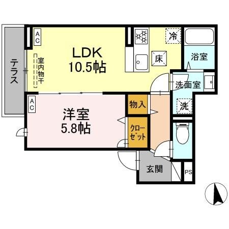 グラナーデ貫井の物件間取画像