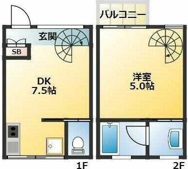 ウェルス吉田の物件間取画像