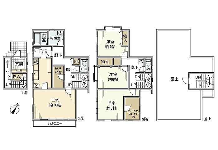 小茂根戸建の物件間取画像