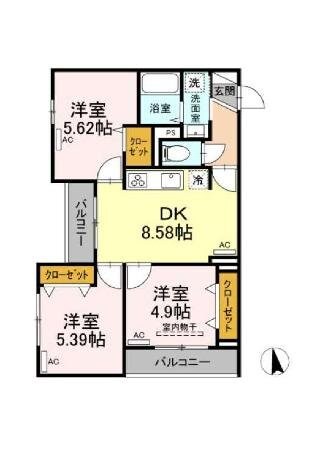 グラナーデ目白御留山の物件間取画像