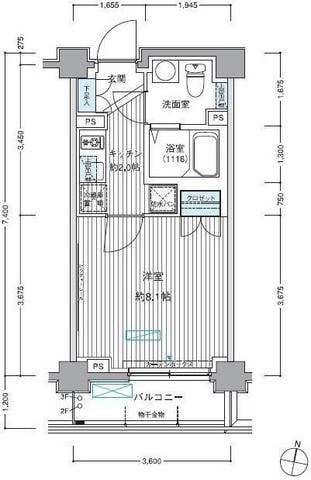 ヒューリックレジデンス茗荷谷の物件間取画像