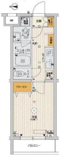 スカイコートパレス千川の物件間取画像