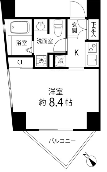 レニール本駒込の物件間取画像