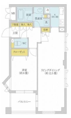 ＡＺ小石川の物件間取画像
