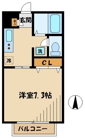 ベーシックハイツ奥沢の物件間取画像