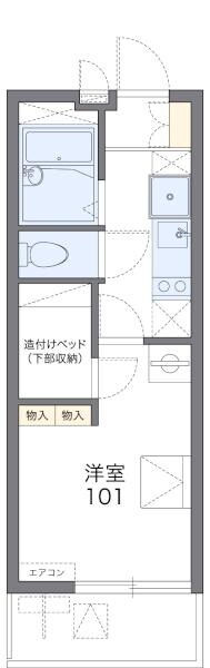 レオパレスネスト　IIの物件間取画像