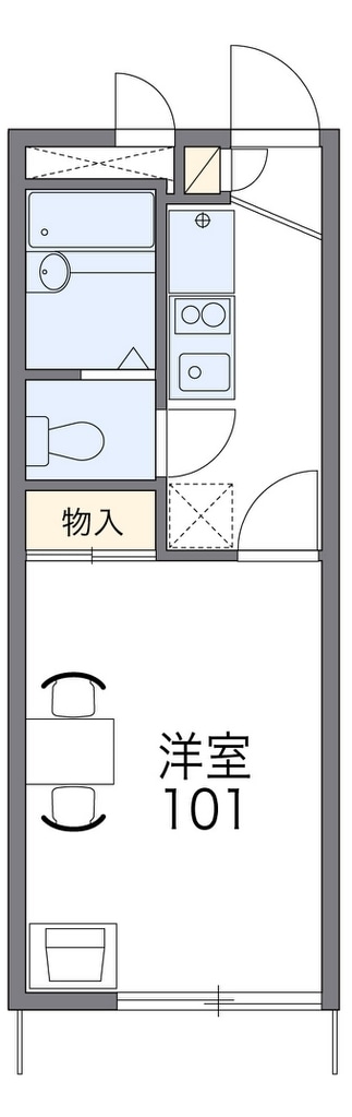 レオパレスローズガーデンの物件間取画像