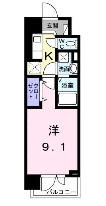 スアヴィス平塚宝町の物件間取画像