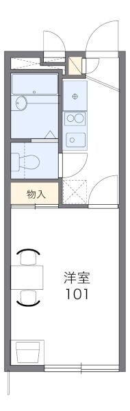 レオパレスバーム０２の物件間取画像