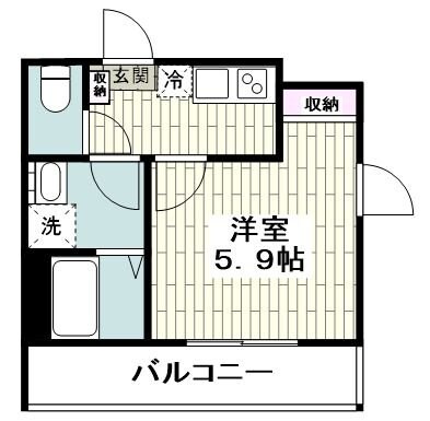 ビリーヴヒル弐番舘の物件間取画像