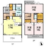 ラディエンス東海岸1の物件間取画像