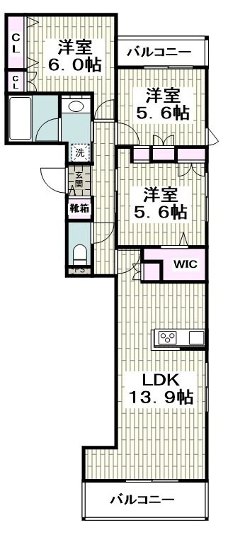 へーベルメゾン　東海岸の物件間取画像