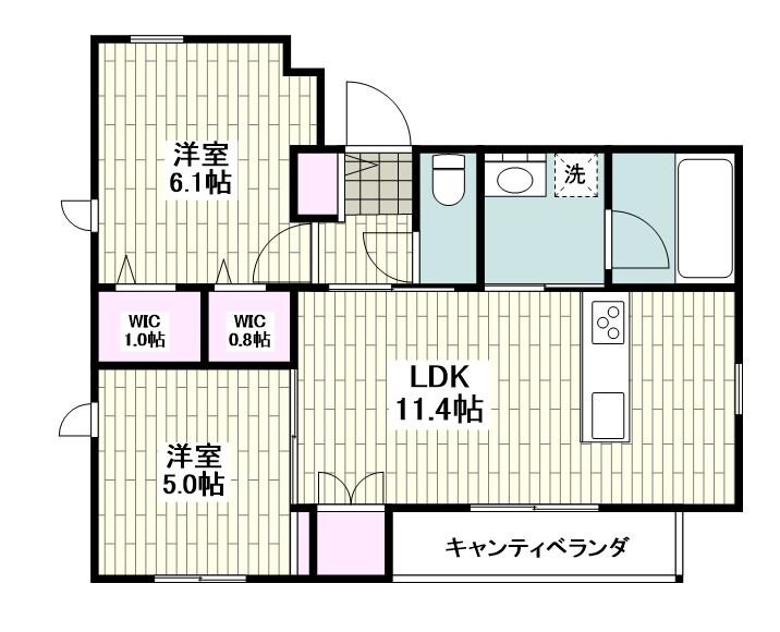 （仮称）錦町メゾンの物件間取画像