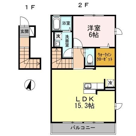 ディアベルジュ湘南台　壱番館の物件間取画像