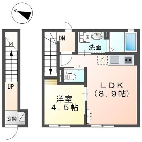 （仮）平塚市豊原町新築アパートの物件間取画像