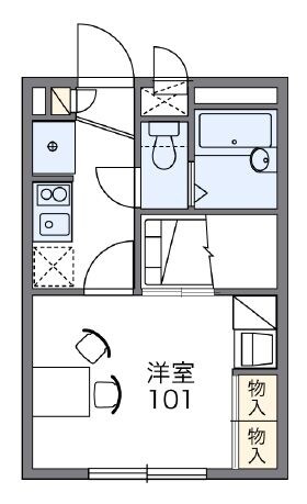 レオパレスナンナンの物件間取画像