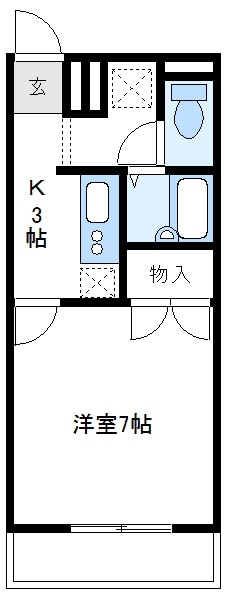 アンプルールフェールロマンの物件間取画像