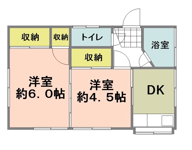 佐川貸家NO.1の物件間取画像