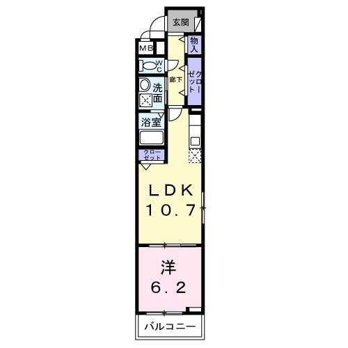 コートヤードIII番館の物件間取画像